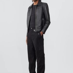 New DEADWOOD Sharpe leather jacket for men. Size 40